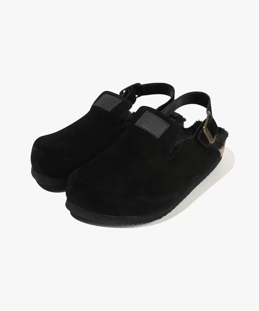 マリテ スウェード ストラップ クロッグ ブラック 270