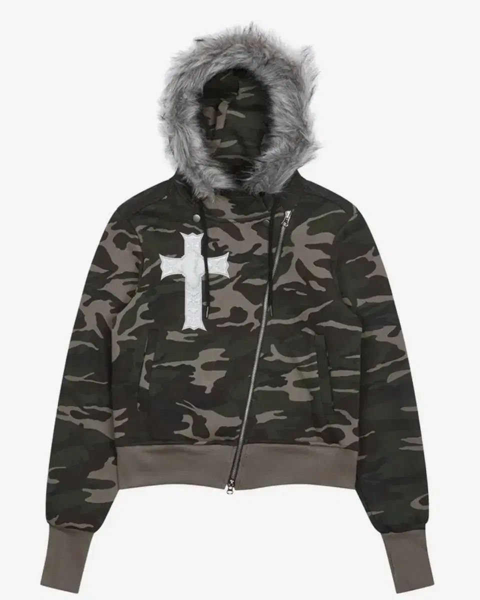 LUVISTRUE ファー フーディー ジップアップ