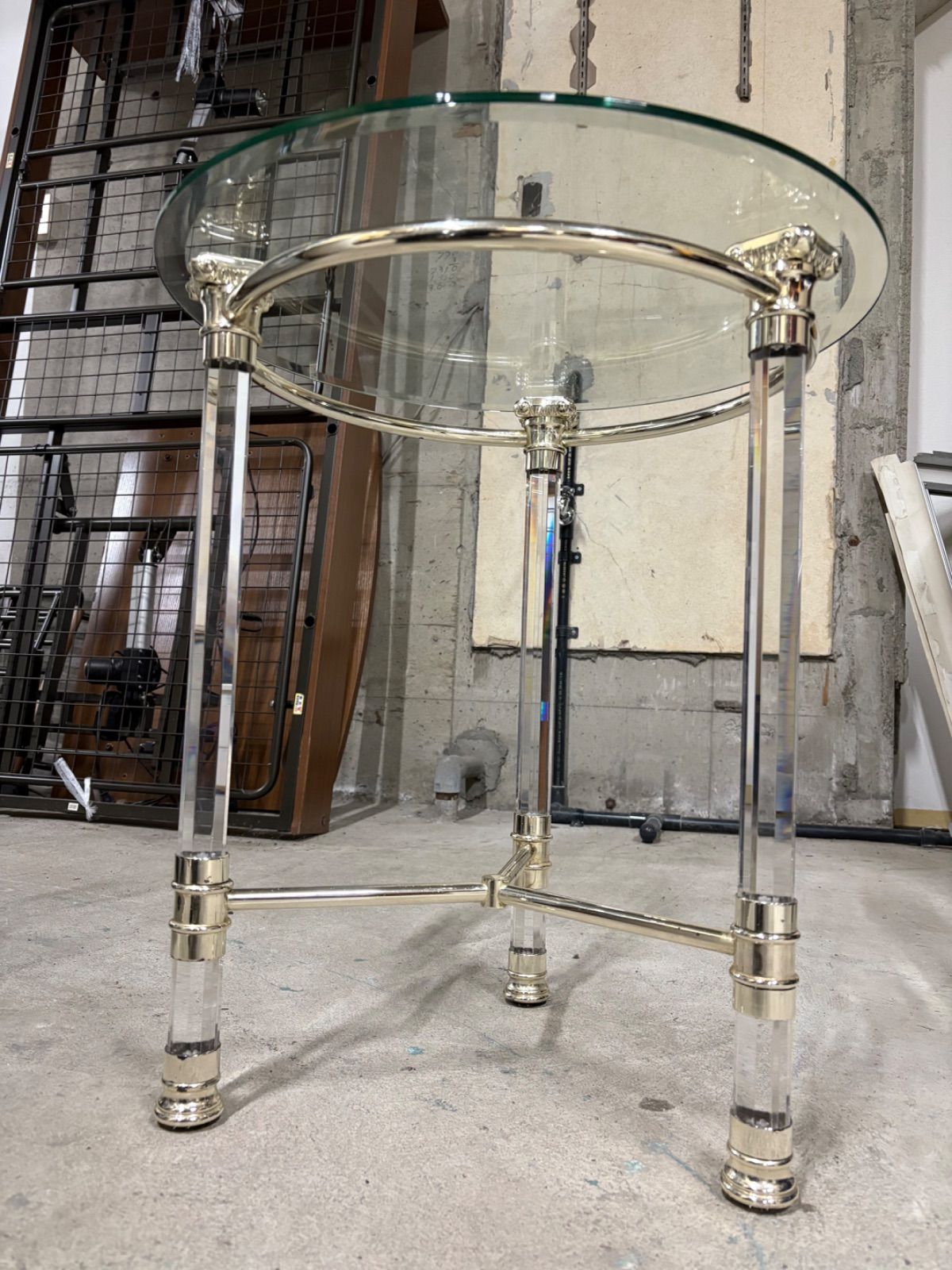 サァラ麻布 オルセニゴ ガラス サイドテーブル コーヒーテーブル