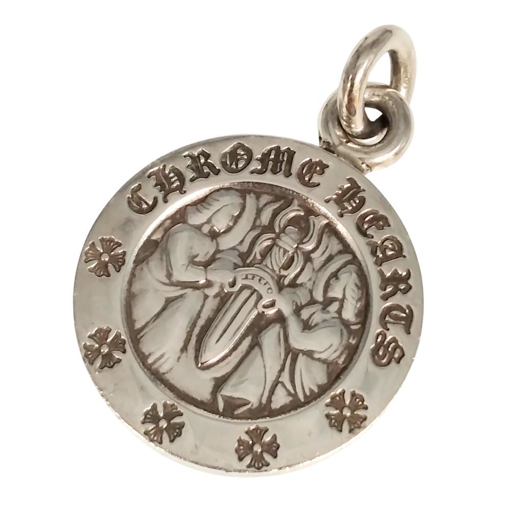 CHROME HEARTS クロムハーツ エンジェル メダル チャーム V2 ペンダントトップ シルバー925 52642