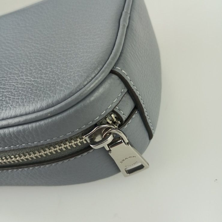  COACH コーチ ショルダーバッグ エヴァ フォーン クロスボディ CB 854 ブルーグレー レザー レディース シルバー金具 超 スマホショルダーバッグ ショルダーバッグ