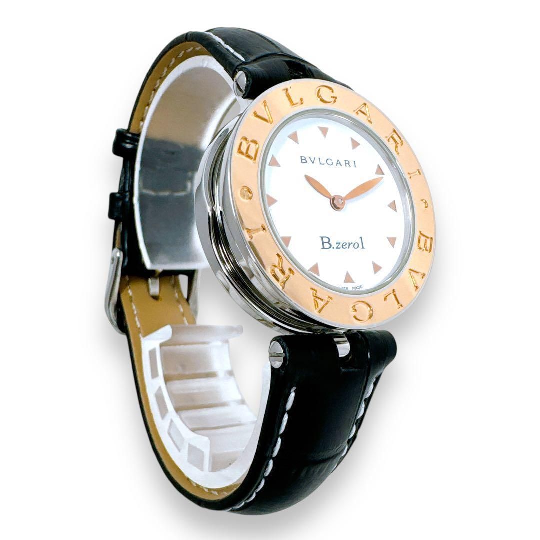  ブルガリ ビーゼロワン BZP 30 S K 18 コンビ 革ベルト レディース 時計 腕時計(クォーツ) 腕時計(アナログ)