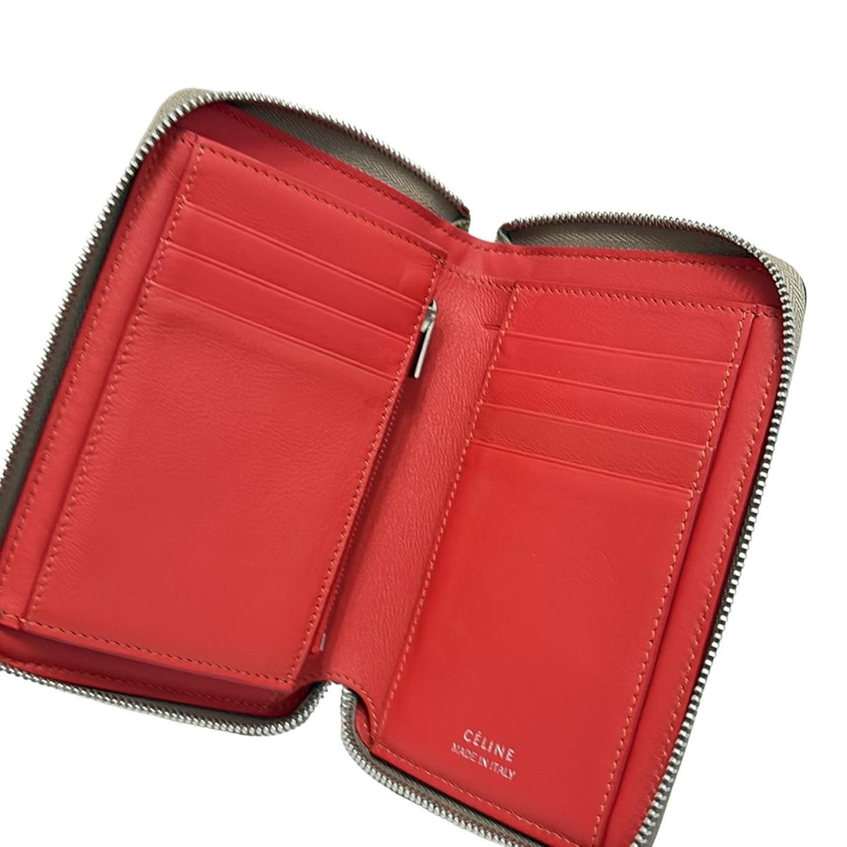 CELINE(セリーヌ) 2つ折り財布 ミディアムジップアラウンド ベージュ