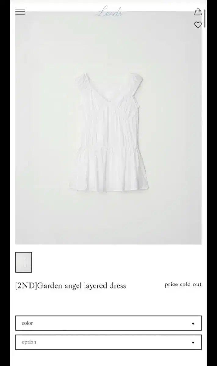 Leeds リズ LIZ The wish Garden angel layered dress