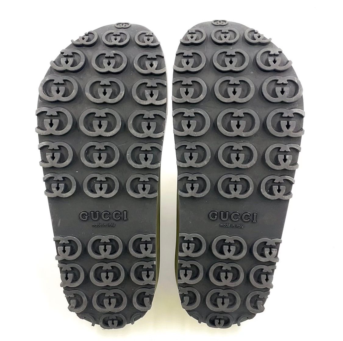 ラバー カーキグリーン×グレー