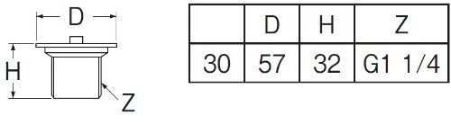 SANEI サンエイ ゴム栓付き風呂栓 ネジ付き H 21 30 呼び30