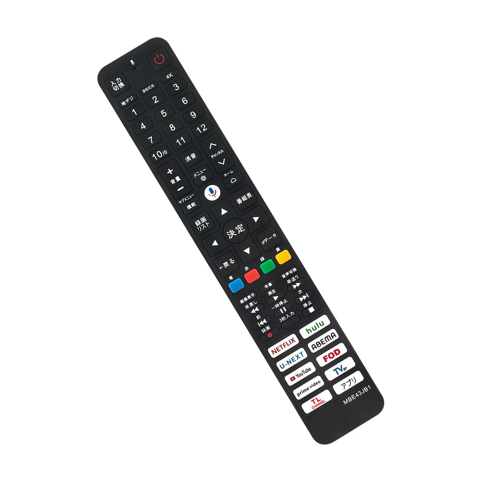 テレビリモコン fit for tcl iFFALCON スマートテレビ 音声検索対応 32 S 5401 40 50 V 6 B 55 75 p k QM 8 T