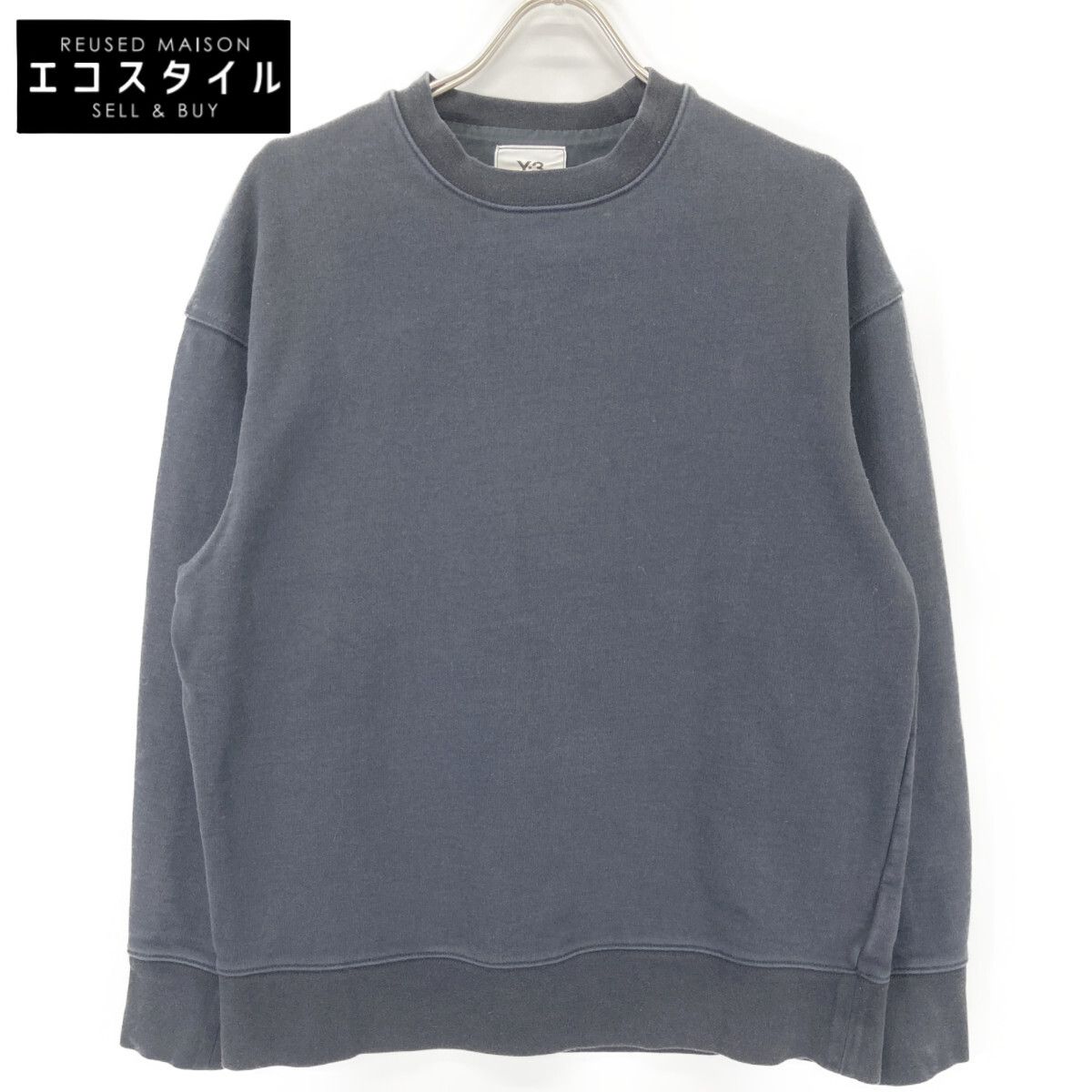 Y-3 ワイスリー H16333 M 3 STP TERRY CREW SWEATSHIRT XS