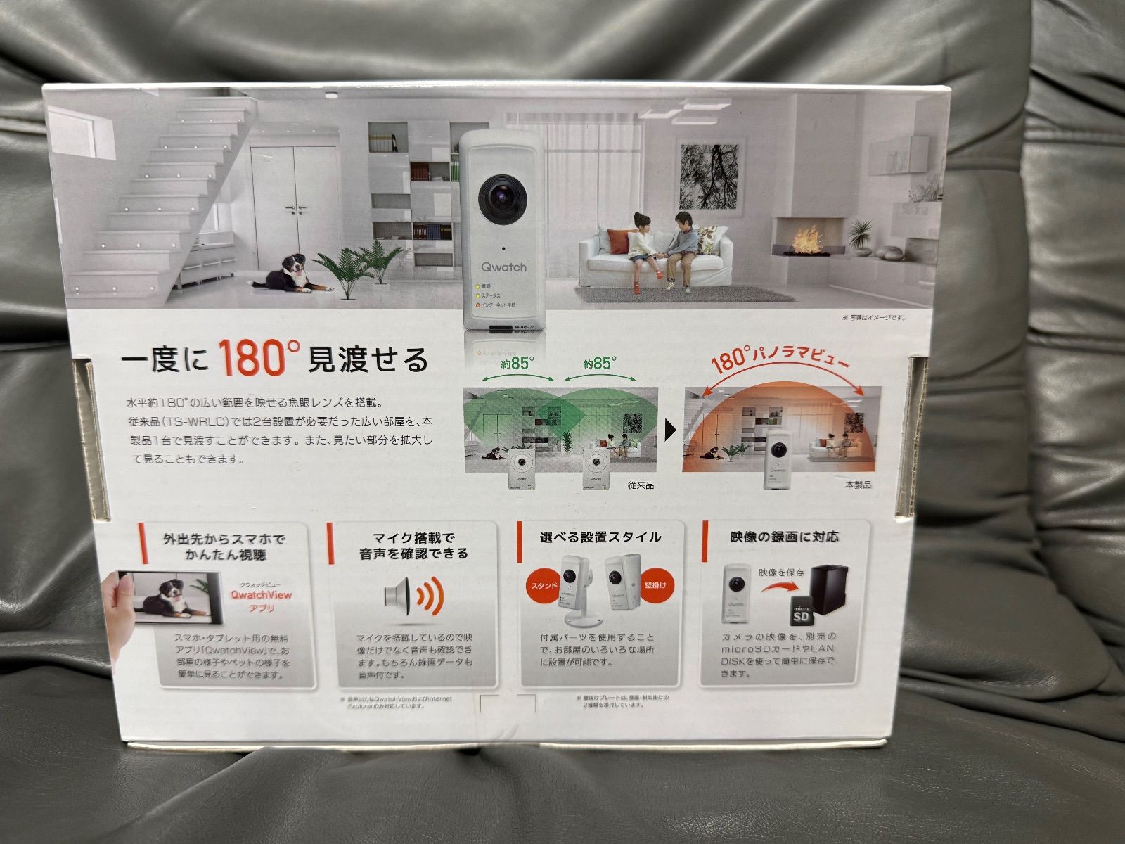 IOデータ TS-WRFE 180°パノラマビュー対応 ネットワークカメラ Qwatch クウォッチ ⚫️