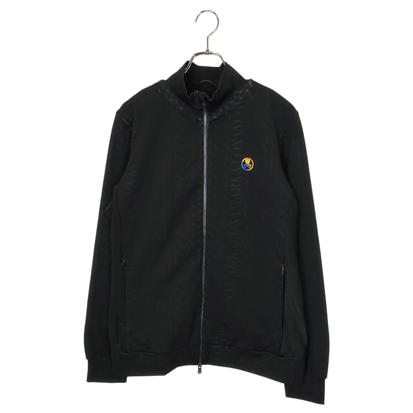 新品☆ MARK&LONA Ripple Jersey Tops ブラック M MARK＆LONA マークアンドロナ ゴルフ 21AW Ripple Jersey Tops ジップ