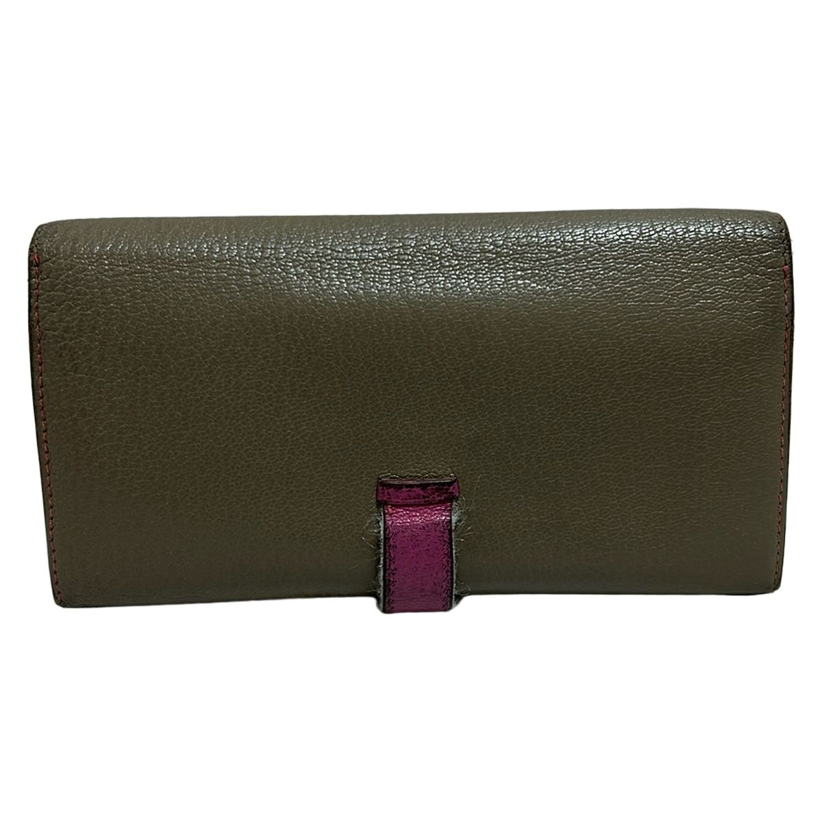 HERMES エルメス 長財布 ベアンデュプリ エトゥープ×ローズティリアン 新型金具 バイ