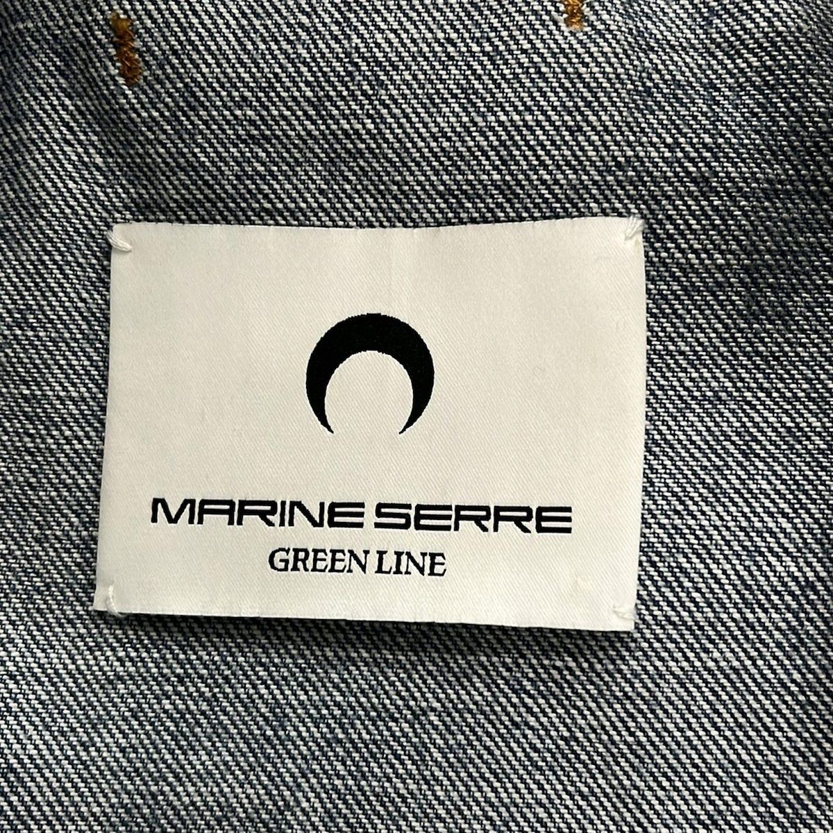 marine serre デニム　サイズxs Marine Serre マリーンセル SS24 REGENERATED DENIM STRAIGHT LEG