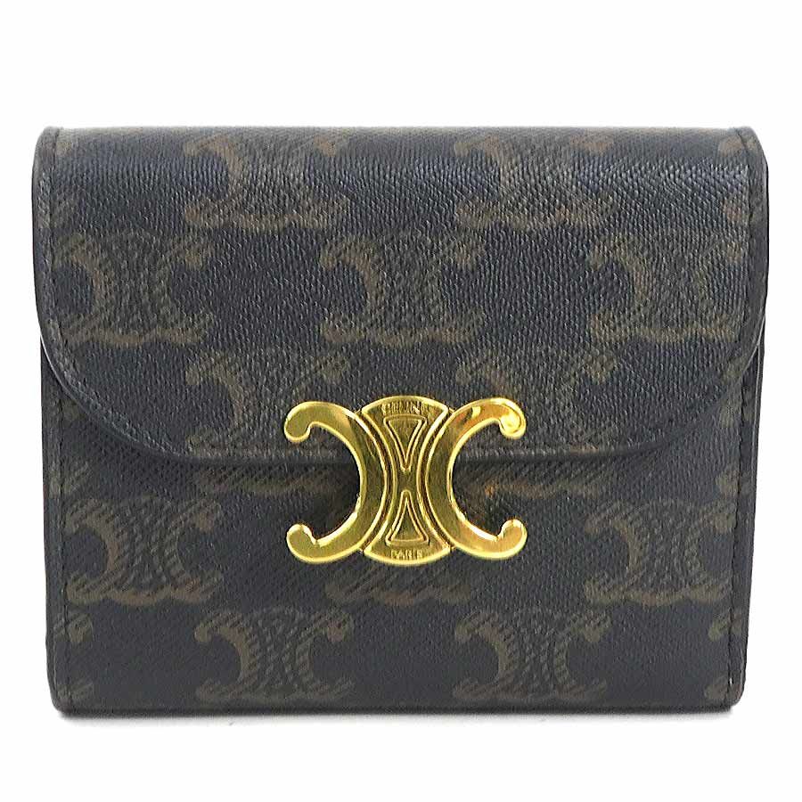 セリーヌ CELINE 三つ折り財布 トリオンフ