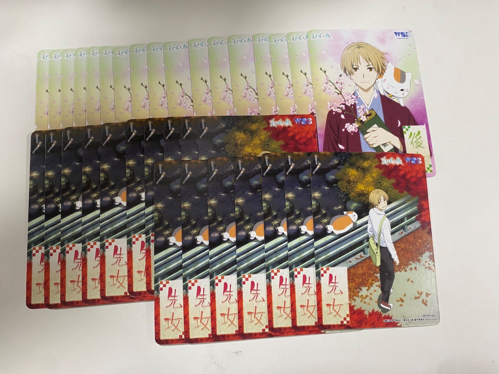 ヴァイスシュヴァルツ ブラウ プロモ 夏目友人帳 先攻後攻マーカー 各17枚ずつ 34枚セット