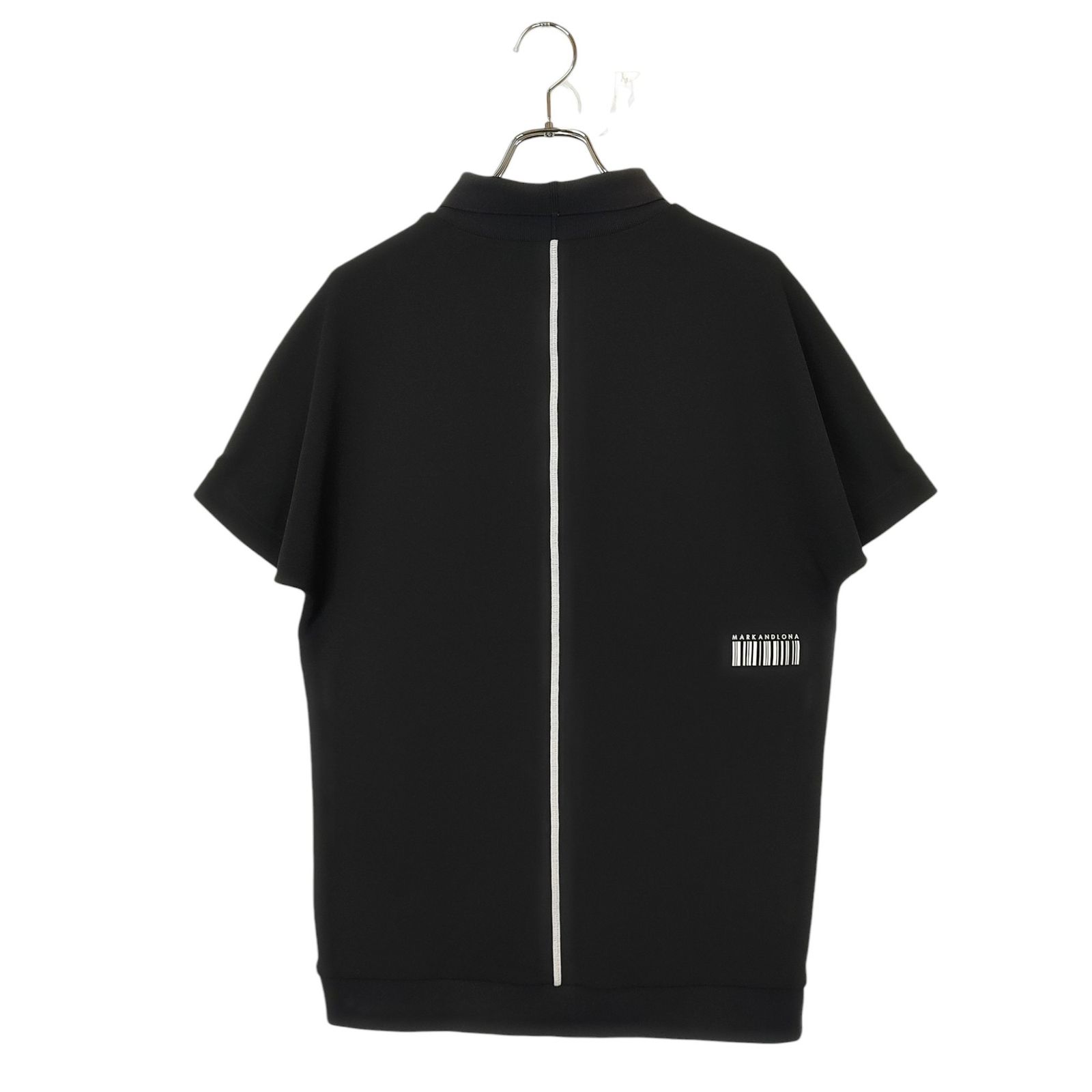 MARK＆LONA マークアンドロナ ゴルフ 24 SS CD 10-MCPL 半袖 リブ スリット ストレッチ ポロシャツ MCM-4 B-AP 60 48 ブラック メンズ
