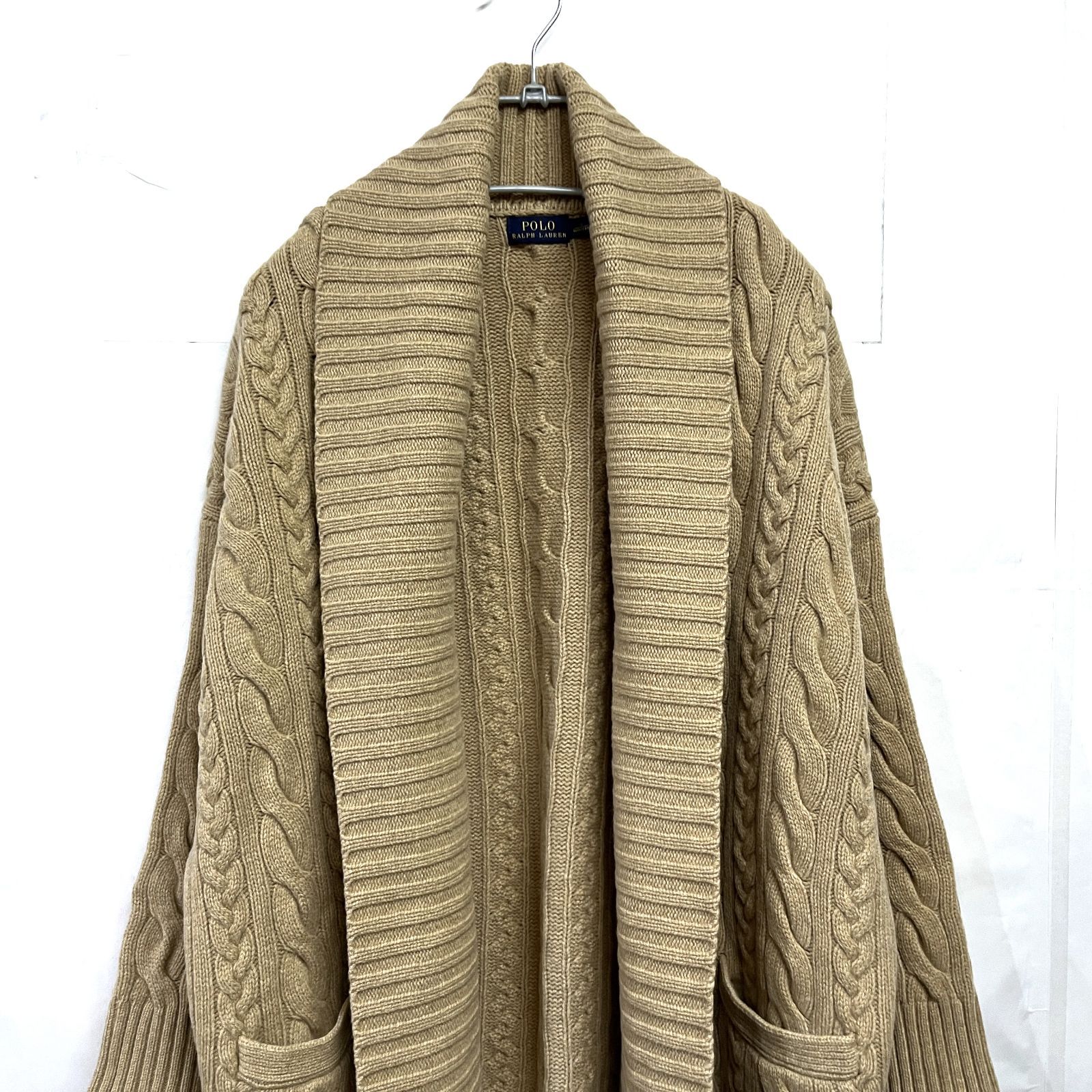 POLO RALPH LAUREN|ポロラルフローレン カシミアラムウール ケーブルニット カーディガン