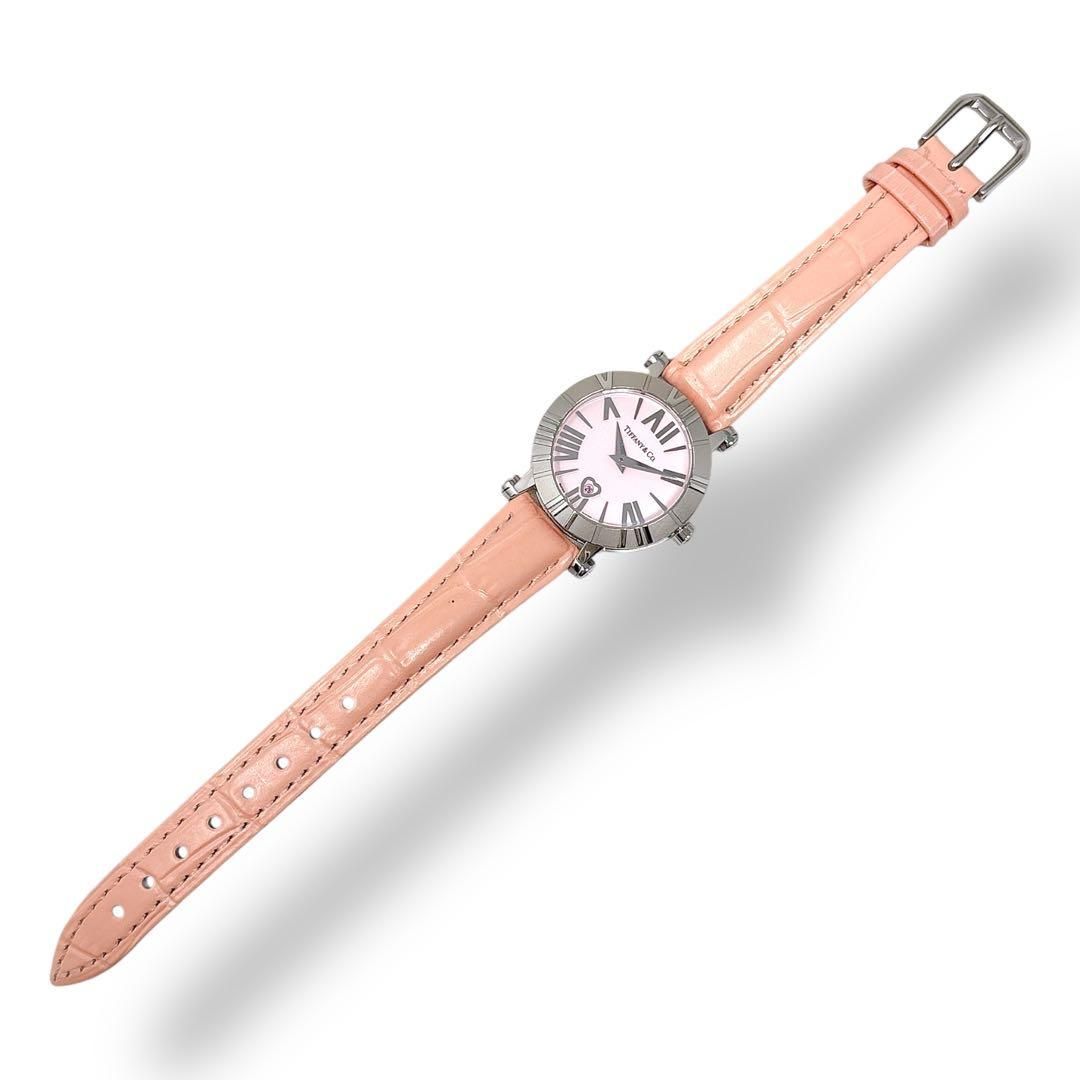 ティファニー アトラス Z1301 革ベルト クォーツ ピンク レディース 時計 ティファニー アトラス Z1300 革ベルト ピンク レディース 時計
