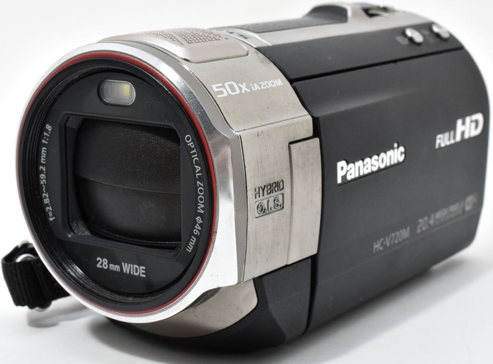 ビデオカメラ パナソニック Panasonic HC-V720M ブラック SDカード付き Wi-Fi搭載 届いてすぐに使える スマホに送れる 長期保証