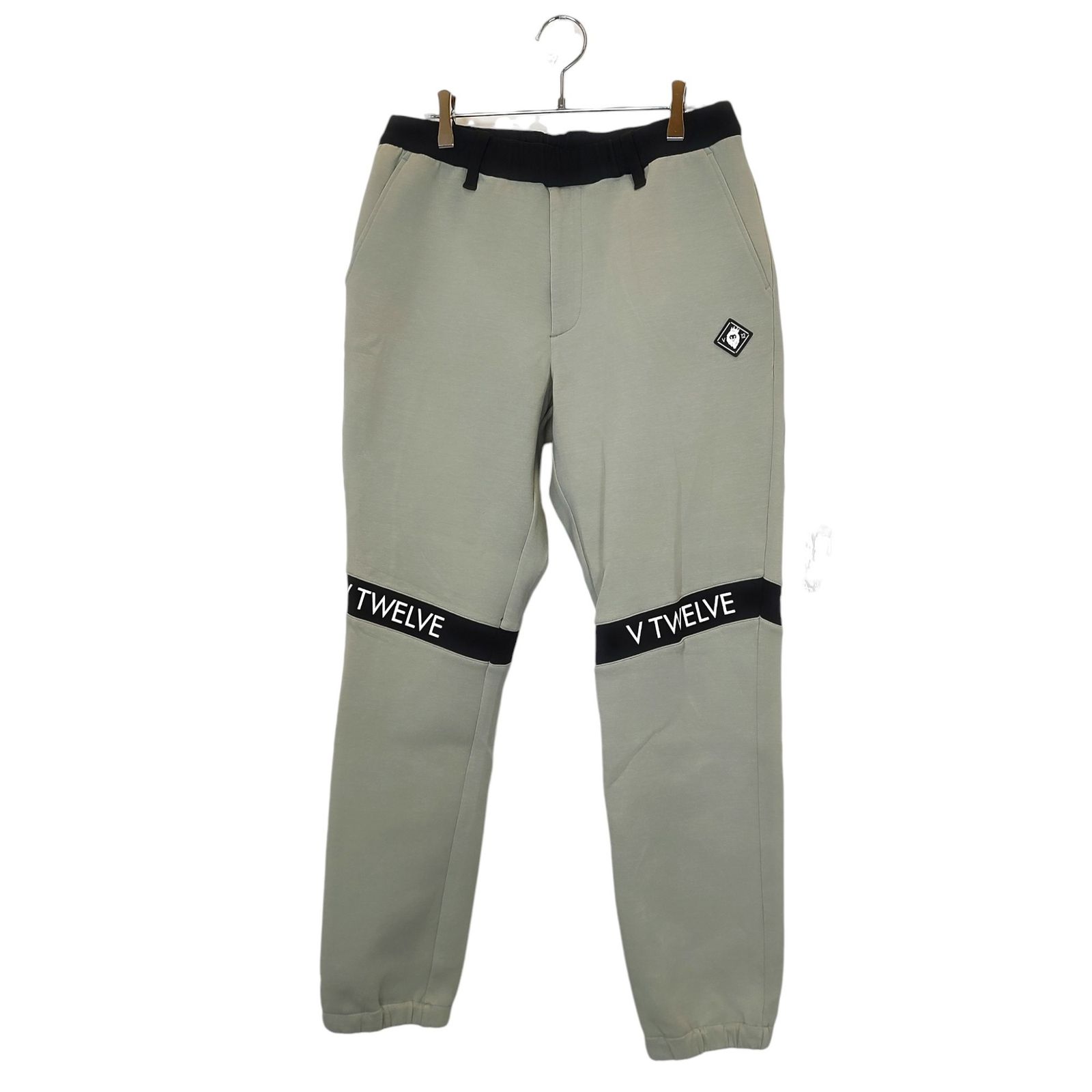 V 12 ブイトゥエルブ ゴルフ 24 AW SW PANTS スウェット ジョガーパンツ 122420-PN 05 L ライトグリーン ブラック メンズ
