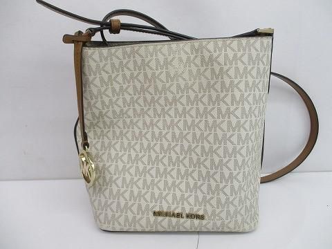 優 マイケルコース マークジェイコブス ショルダーバッグ レザー無地 MKシグネチャー レディース