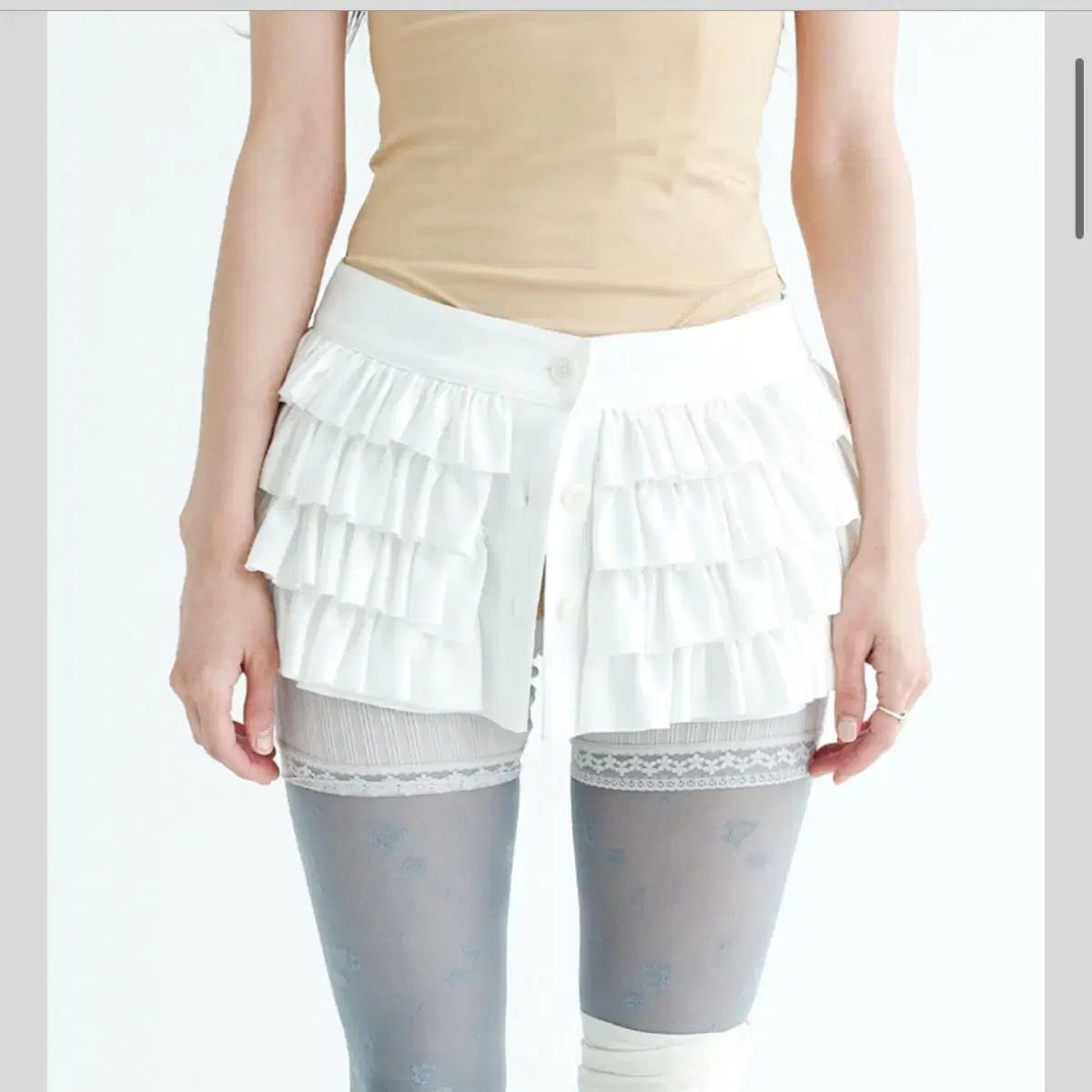 ショップフェアリー バッグバックル ティアードスカート M