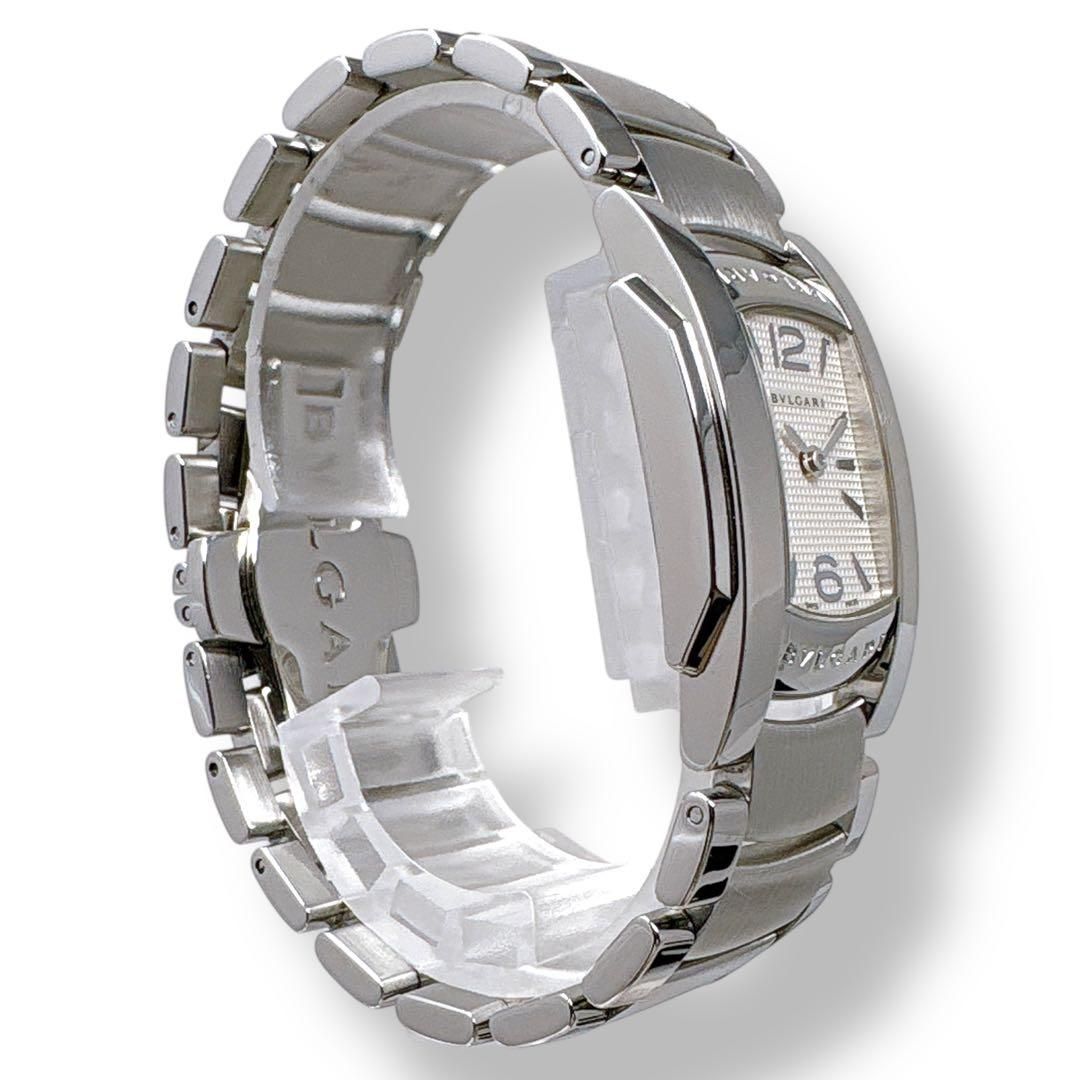  ブルガリ アショーマD AA 35 S シルバー ギョーシェ文字盤 レディース 時計 金属ベルト 時計