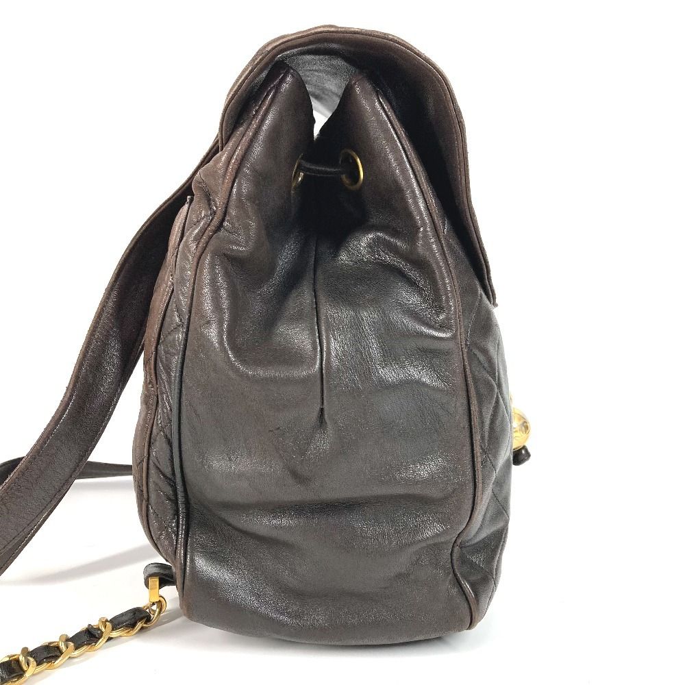 CHANEL シャネル リュックサック CC ココマーク ロゴ ラムスキン