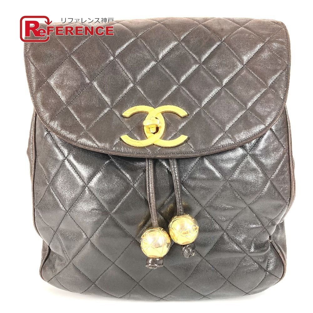 CHANEL シャネル リュックサック CC ココマーク ロゴ ラムスキン