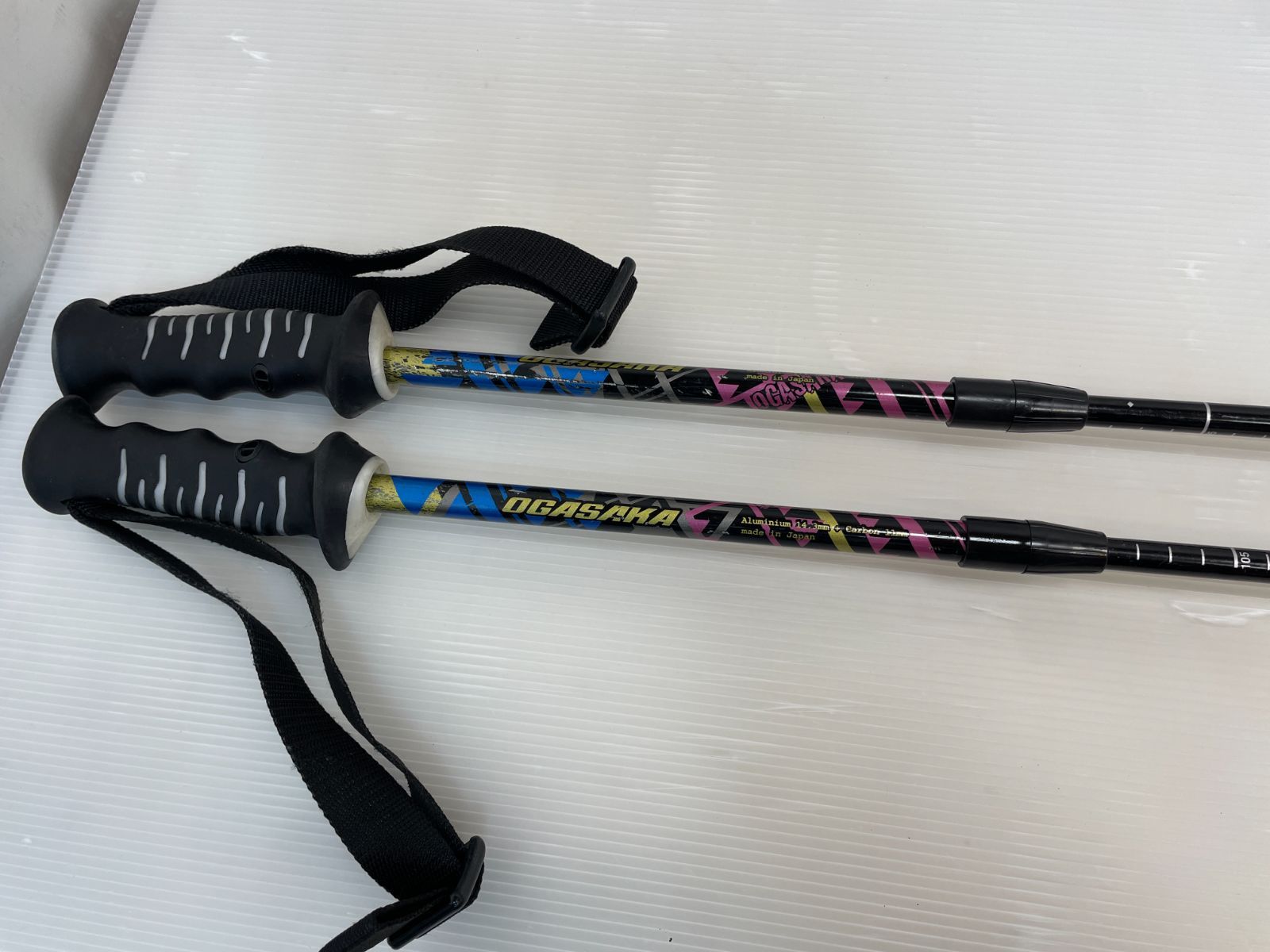 オガサカ　スキー ストック ◇ 伸縮 スキーストック OGASAKA 90-115 cm オガサカ スキー ストック