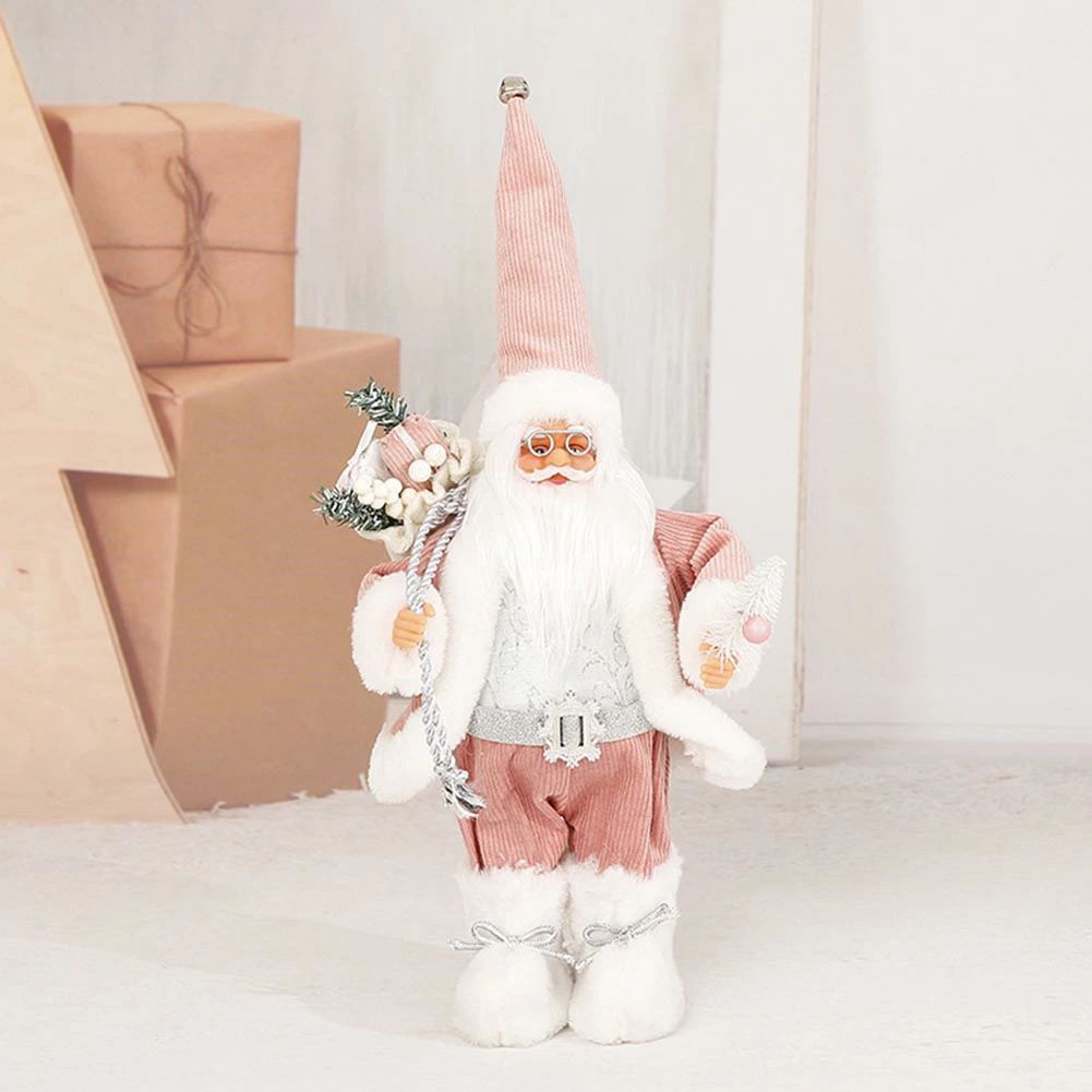 大小3個セット サンタクロース人形 クリスマス オーナメント 置物 お洒落 ビニール人形 立ち姿 窓飾り テーブルデコレーション 北欧風