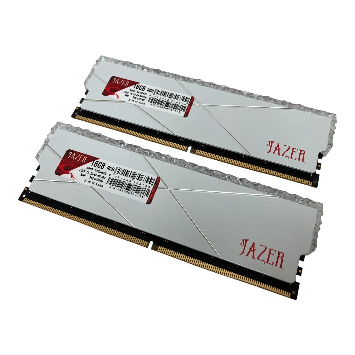 JAZER DDR5 32GB 6400MHz 16GB×2枚組 32GB メモリ パソコン パーツ M10584205