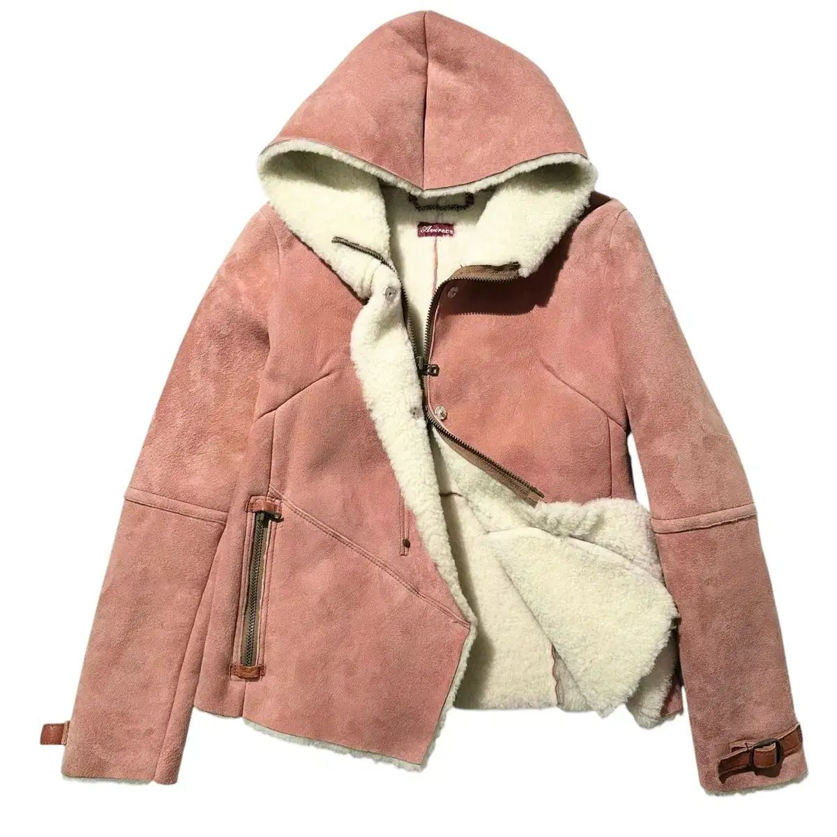 レディース Sサイズ アヴィレックス Shearling ムートン フード ジャケット