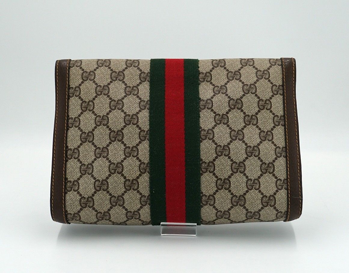 GUCCI グッチ GGスプリーム シェリーライン クラッチバッグ