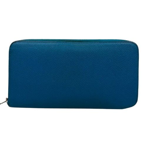 HERMES エルメス アザップ シルクイン 長財布 ブルー ロングウォレット