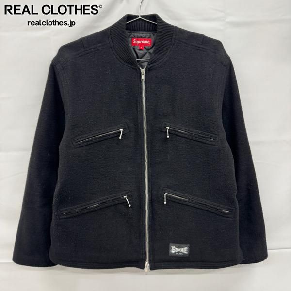 Supreme シュプリーム 19SS Zip Car Jacket ジップ カー ジャケット ウール ブラック S