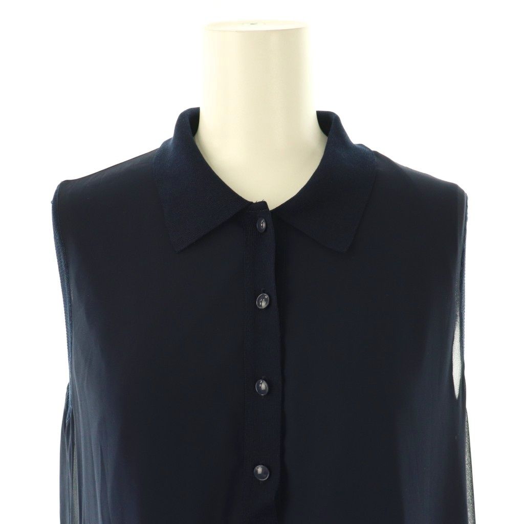 アナイ ANAYI 25SS シフォンコンビ配色カラー ワンピース ロング 38