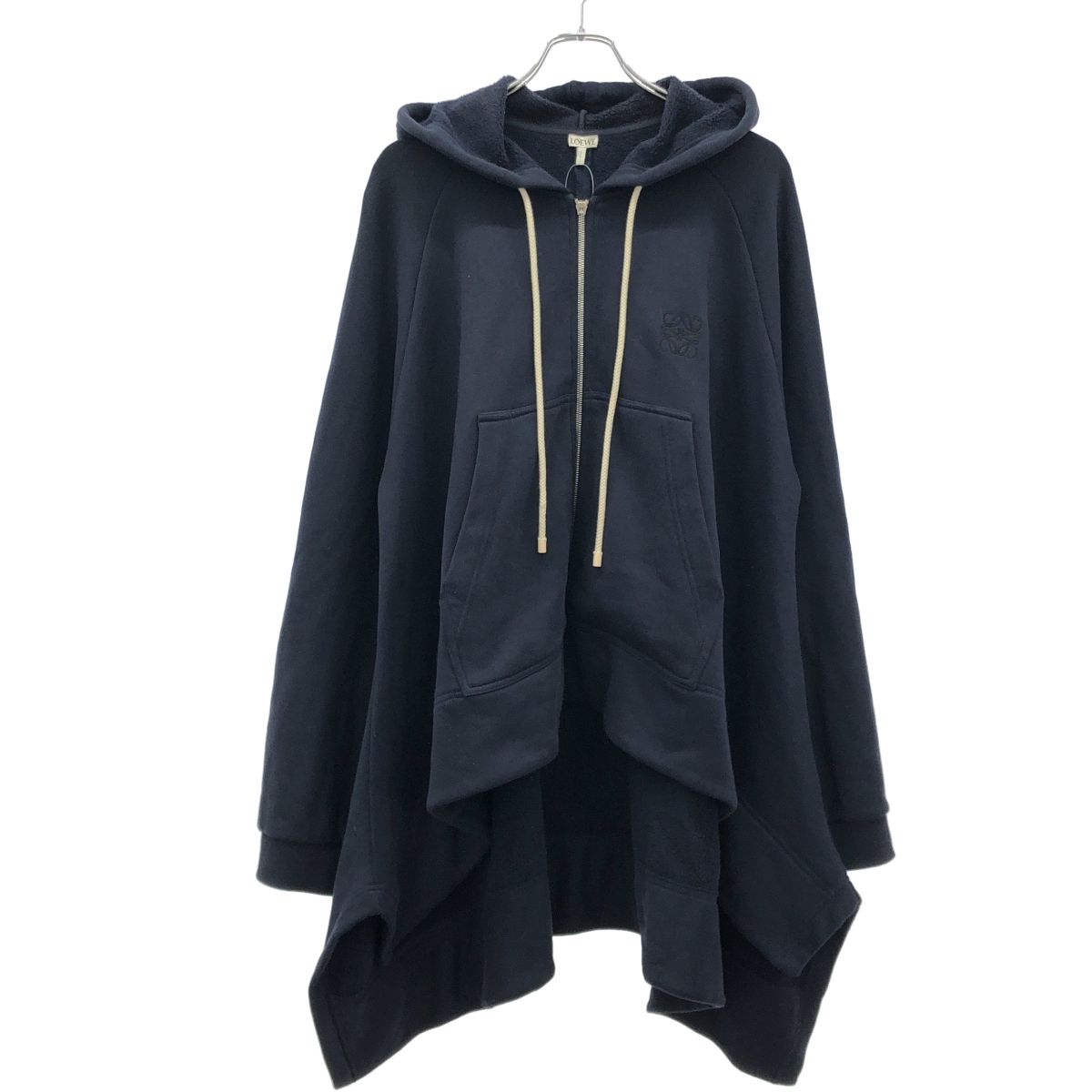 LOEWE ロエベ 22SS アナグラムエンブロイダリーオーバーサイズパーカー 1718859 S6299080PC ネイビー XS