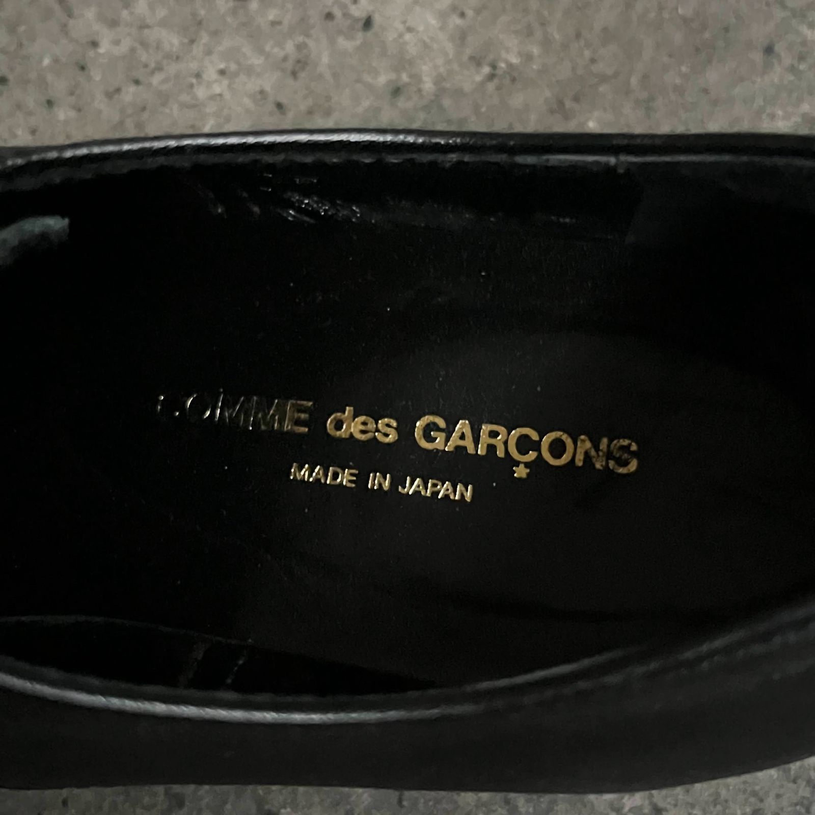 COMME des GARCONS プレーントゥレザーシューズ 23cm コムデギャルソン