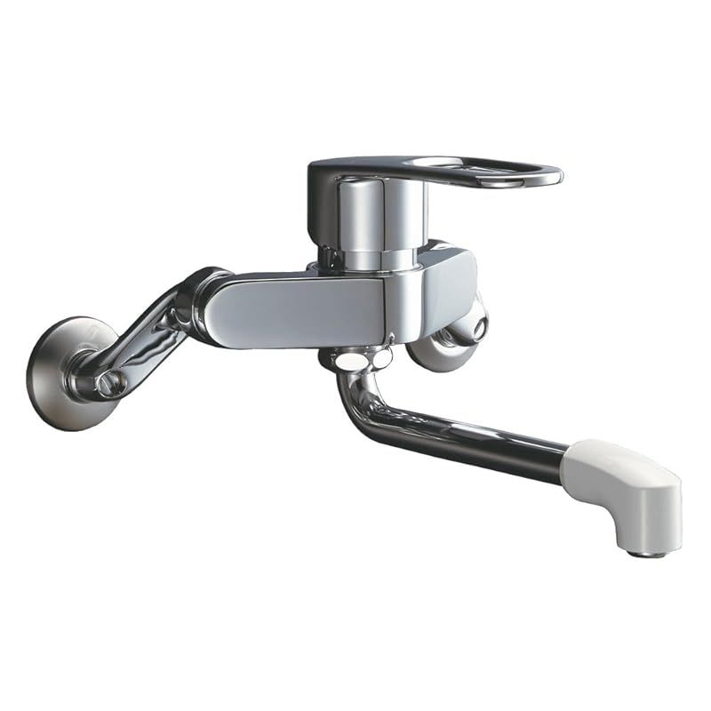 LIXIL リクシル INAX キッチン用 壁付 シングルレバー混合水栓 ソフトシングル 断熱キャップ 金属ハンドル RSF-861