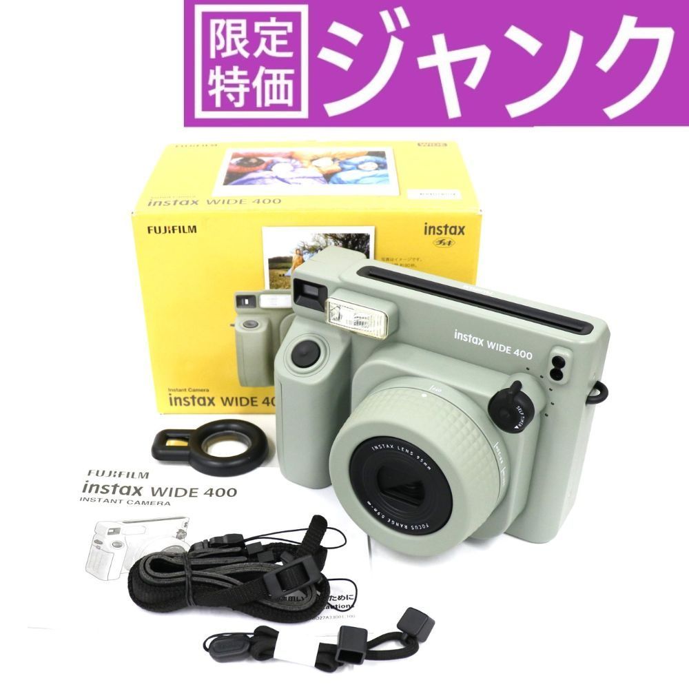 ジャンク 富士フイルム instax WIDE 400 インスタントカメラ チェキ instax-wide-400 D