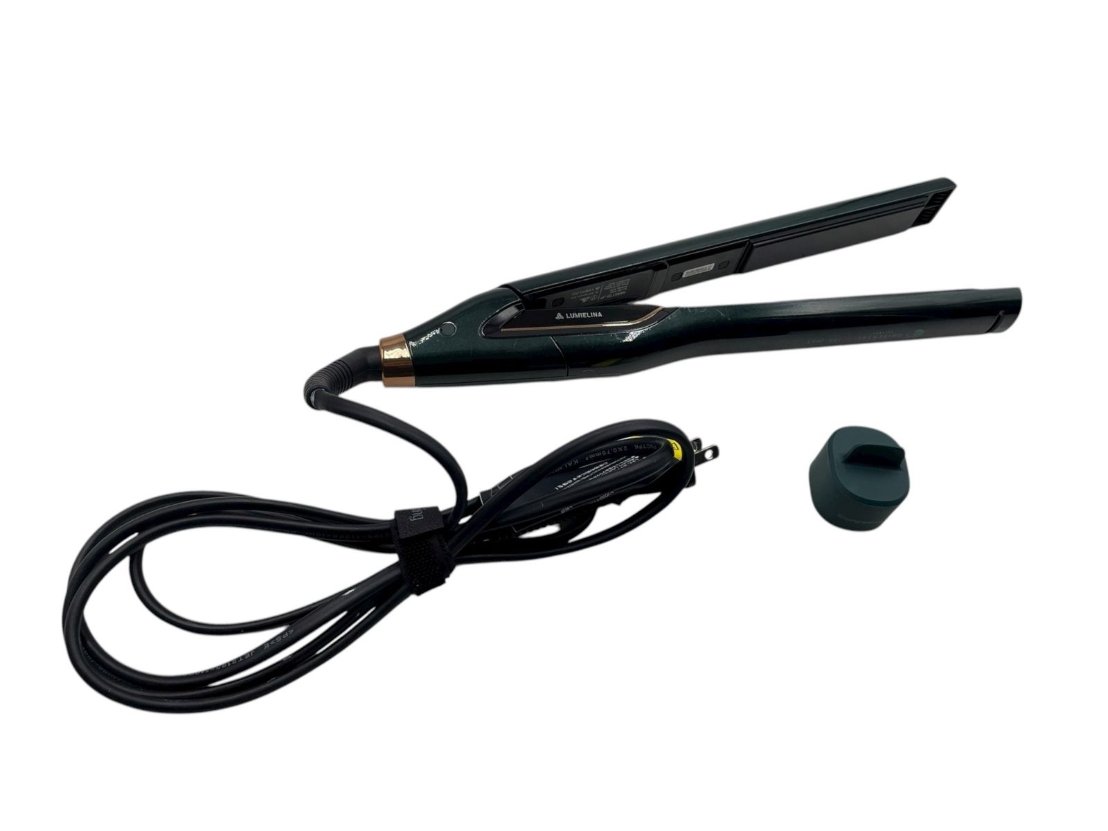LUMIELINA Bioprogramming ヘアビューロン 7D Plus ストレートアイロン HBRST7D-JP ディープグリーン ブロンズ 動作 済 ルミエリーナ ヘアアイロン キャップ付き2079059 2079059