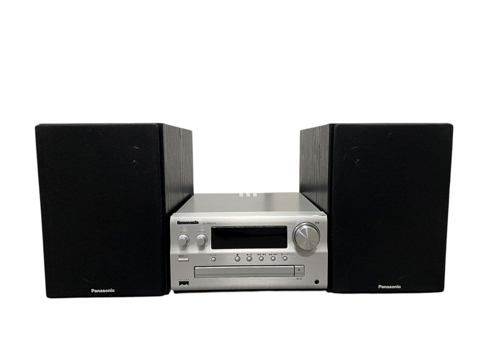 Panasonic SA-PMX90 CDステレオシステム 製 Bluetooth対応 ミニコンポ スピーカー SB-PMX70 AM FMアンテナ付き