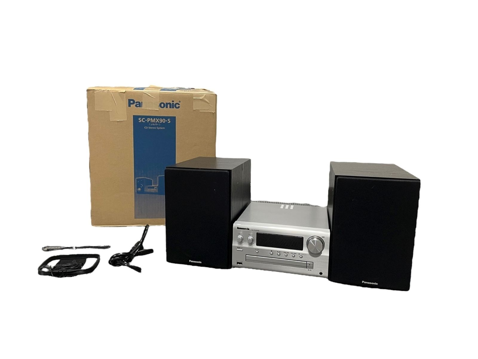 Panasonic SA-PMX90 CDステレオシステム 製 Bluetooth対応 ミニコンポ スピーカー SB-PMX70 AM FMアンテナ付き