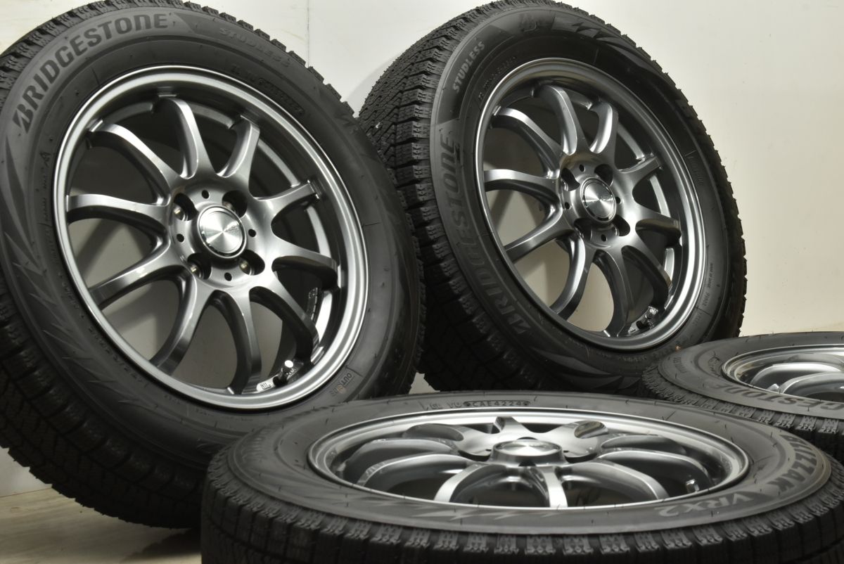 製 超バリ溝 CLAIRE ZT 10 15 in 5 J 43 PCD 100 ブリザック VRX 2 175 65 R アクア ヴィッツ カローラフィールダー