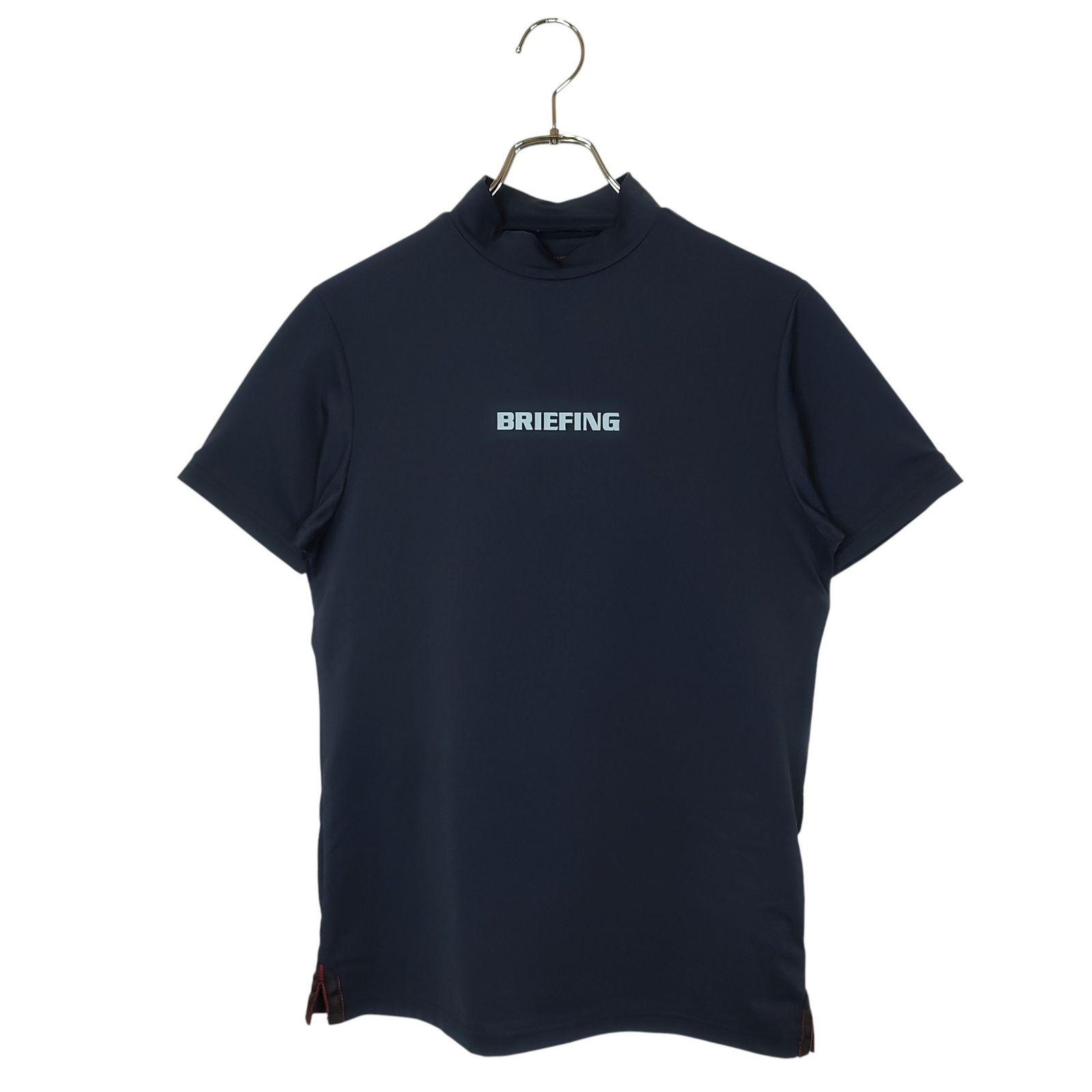 BRIEFING GOLF ブリーフィングゴルフ 25SS TOUR SS HIGH NECK半袖 モックネック Tシャツ BGW251M04 S ネイビー メンズ