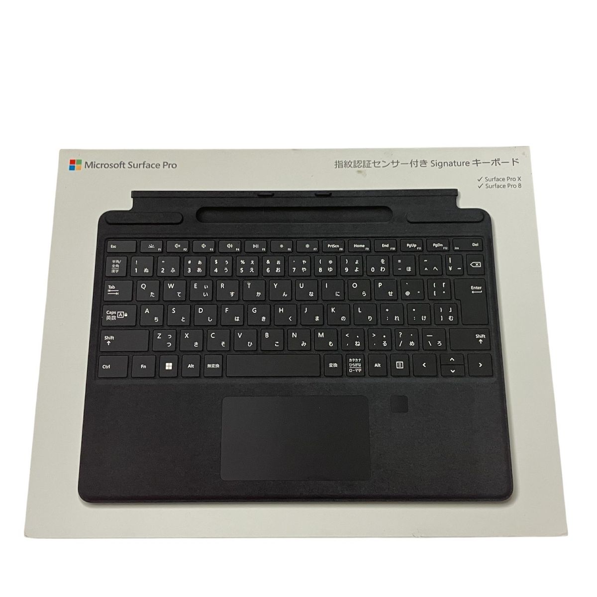 Microsoft 指紋認証センサー付き Surface Pro Signature キーボード 8 XF-00019 日本語 ProX 8対応
