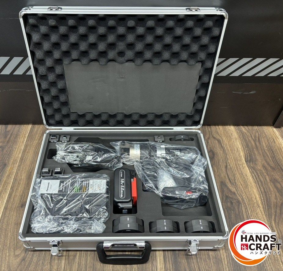 ♭ パナソニック Panasonic 圧着器 EZ46A4K 18V 5.0Ah バッテリー1個 充電器 ケーブルカッター 付き PSEマーク 熊本けやき通り店