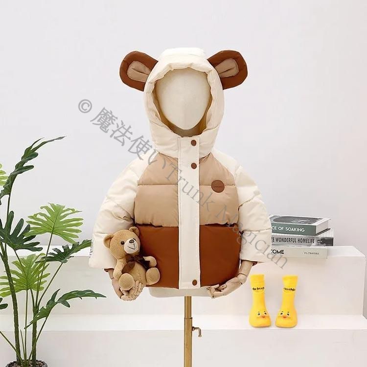 キッズ 女の子 男の子 中綿ジャケット 中綿コート 子供服 中綿 フード付き ジャケット 防寒 アウター 通販 冬 韓国子供服 コート 冬用