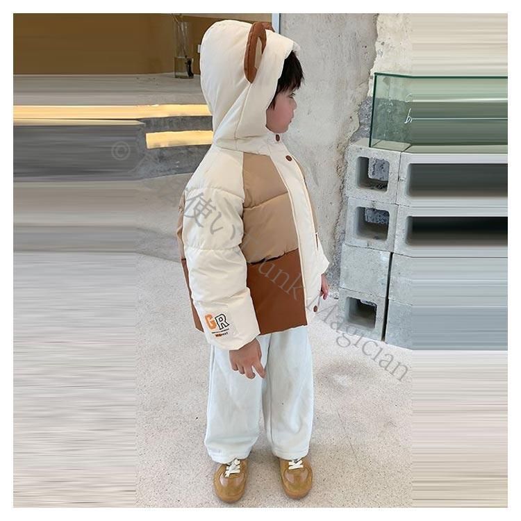 キッズ 女の子 男の子 中綿ジャケット 中綿コート 子供服 中綿 フード付き ジャケット 防寒 アウター 通販 冬 韓国子供服 コート 冬用
