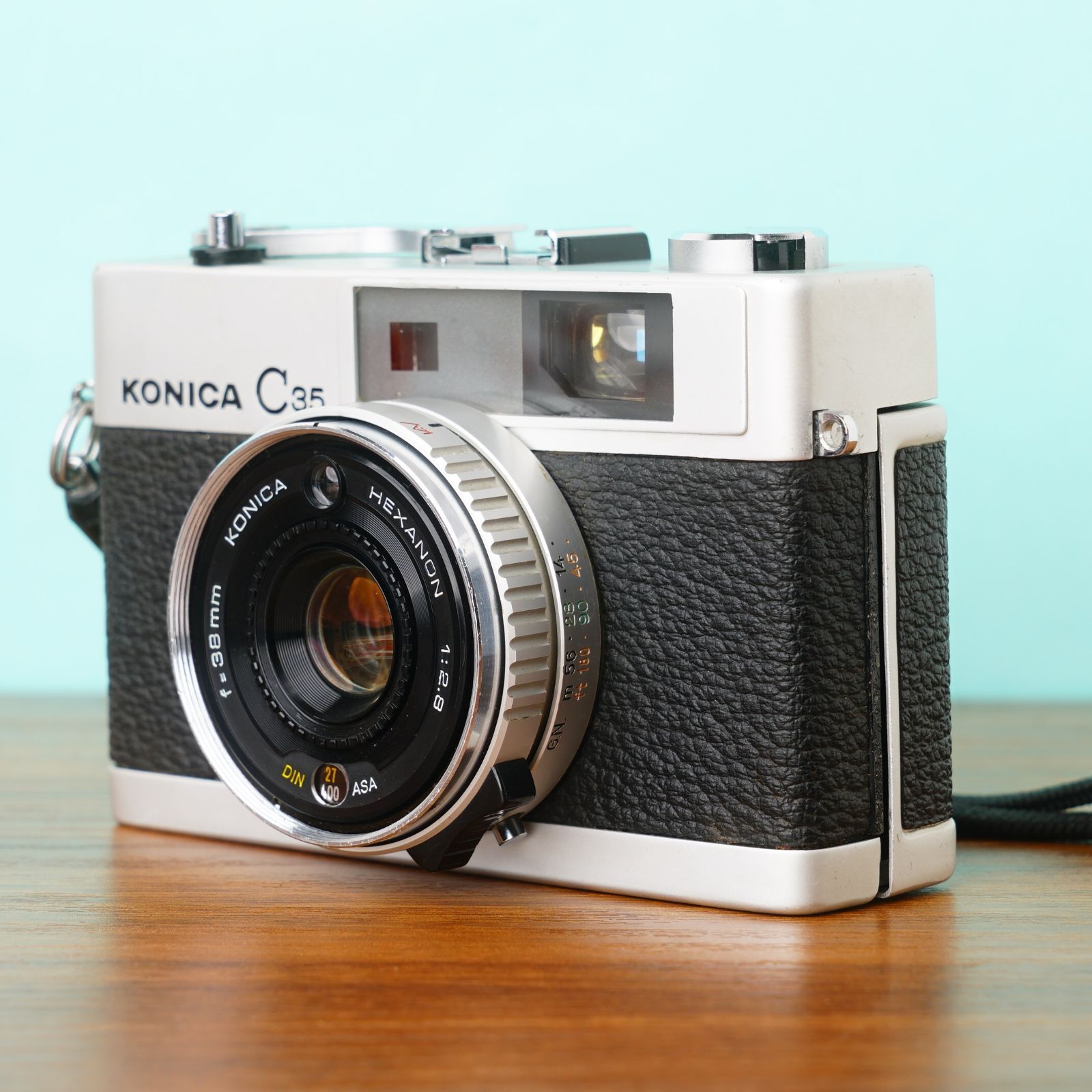 完動品 KONICA C35 フィルムカメラ ケース付き 86